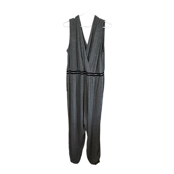 Sleep by Cacique 18/20 stretchy grey v neck pajama romper onesie union suit - Picture 1 of 7